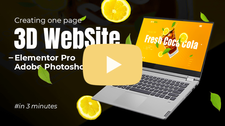 3d-website-elementor-speedart-tutorial-how-to-create